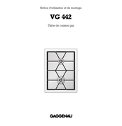 Gaggenau VG 442 Notice D'utilisation Et De Montage