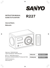 Sanyo R227 Guide D'utilisation