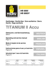 HEBU medical TITANIUM II Accu Mode D'emploi Et De Service