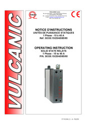 VULCANIC 30330-25 Notice D'instructions