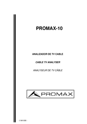 Promax 10 Manuel D'utilisation