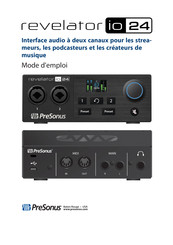 PRESONUS Revelator io24 Mode D'emploi