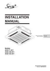 Siesta ACQ 100 AV1 Manuel D'installation