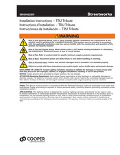 Cooper Lighting Solutions Streetworks TRU Tribute Instructions D'installation
