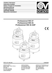 Vortice Professional WD 35 ASP Notice D'emploi Et D'entretien