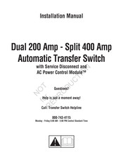 Briggs & Stratton Dual 200 Amp Guide D'installation