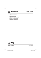 EINHELL GC-EL 2300 E Instructions D'origine