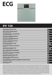 ECG OV 126 Mode D'emploi