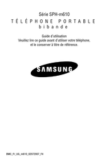 Samsung SPH-m610 Série Guide D'utilisation