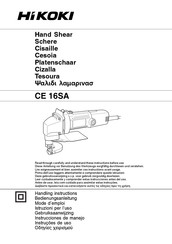 HIKOKI CE 16SA Mode D'emploi