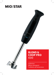 Mio Star Blend & Chop 600 Pro Mode D'emploi