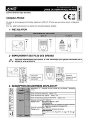 Altec SIRYNX RF Mode D'emploi