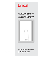 Unical ALKON 70 kW Notice D'utilisation