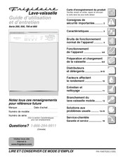Frigidaire 800 Série Guide D'utilisation Et D'entretien