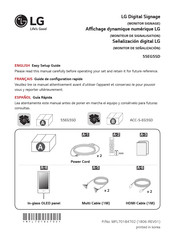 LG 55EG5SD Guide De Configuration Rapide