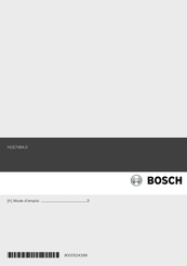 Bosch HCE7484.0 Mode D'emploi