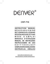 Denver CRP-716 Mode D'emploi