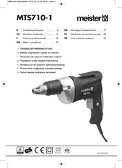 Meister MTS710-1 Mode D'emploi