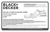 Black & Decker LLP120 Manuel D'utilisation