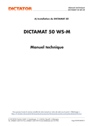 Dictator DICTAMAT 50 WS-M Mode D'emploi