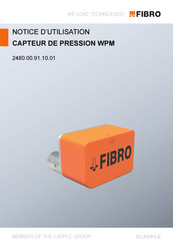 FIBRO WPM 2480.00.91.10.01 Notice D'utilisation