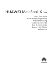 Huawei MateBook X Pro Guide De Démarrage Rapide