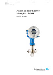 Endress+Hauser Micropilot NMR81 Manuel De Mise En Service