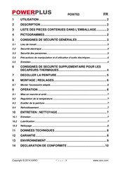 Vero POWERPLUS POW703 Mode D'emploi