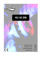 Huvema HU 45 DM Mode D'emploi