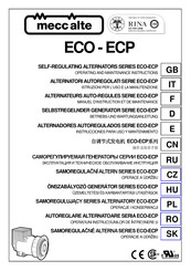 Mecc Alte ECO-ECP Série Manuel D'instruction Et De Maintenance