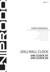 UNIPRODO UNI CLOCK 01 Manuel D'utilisation