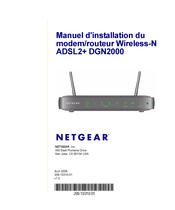 NETGEAR DGN2000 Manuel D'installation