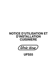 unic line UFS55 Notice D'utilisation Et D'installation