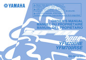 Yamaha YFM700RE 2013 Manuel Du Propriétaire