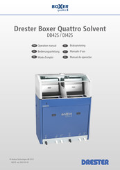 DRESTER Boxer Quattro Solvent DB42S Mode D'emploi