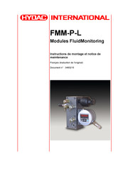 HYDAC International FMM-P-L Instructions De Montage