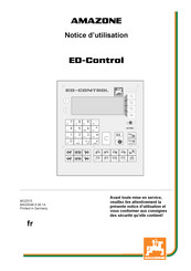 Amazone ED-Control Notice D'utilisation