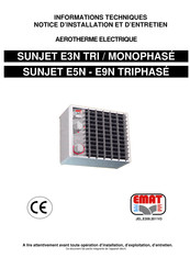 EMAT SUNJET E3N TRI Notice D'installation Et D'entretien