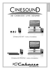 CABASSE CinesounD PROFILE Notice D'installation