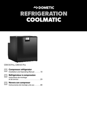 Dometic COOLMATIC CRX65 Pro Instructions De Montage Et De Service