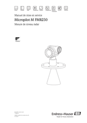 Endress+Hauser Micropilot M FMR230 Manuel De Mise En Service