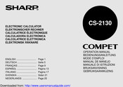 Sharp COMPET CS-2130 Mode D'emploi