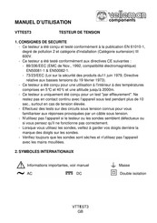 Velleman VTTEST3 Manuel D'utilisation