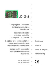 tams elektronik LD-G-8 Mode D'emploi