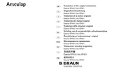 B.Braun Aesculap Exacta GT416 Traduction De La Notice Originale
