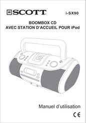 Scott i-SX90 Manuel D'utilisation