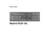 Blaupunkt Madrid RCM 105 Mode D'emploi
