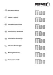 BRÖTJE VR 415 VA 1001-1000 Instructions De Montage