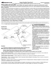 Bowflex SelectTech Support Guide Du Propriétaire