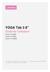 Lenovo YOGA Tab 3 8 Guide De L'utilisateur